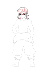 How to Draw Inosuke Hashibira - Step 14