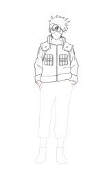 How To Draw Kakashi Hatake Naruto Sketch Tutorial - Step 22