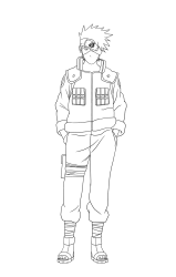 How To Draw Kakashi Hatake Naruto Sketch Tutorial - Step 33