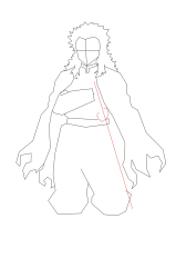 How to Draw Rengoku Kyojuro - [Kimetsu no Yaiba] - Step 7