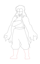 How to Draw Rengoku Kyojuro - [Kimetsu no Yaiba] - Step 8