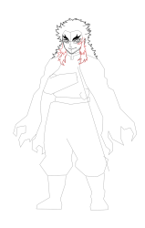 How to Draw Rengoku Kyojuro - [Kimetsu no Yaiba] - Step 14