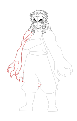 How to Draw Rengoku Kyojuro - [Kimetsu no Yaiba] - Step 17