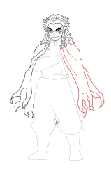 How to Draw Rengoku Kyojuro - [Kimetsu no Yaiba] - Step 18