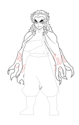How to Draw Rengoku Kyojuro - [Kimetsu no Yaiba] - Step 19