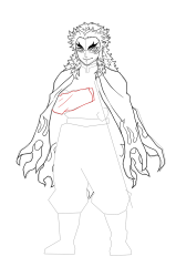 How to Draw Rengoku Kyojuro - [Kimetsu no Yaiba] - Step 20