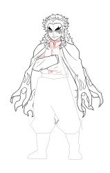 How to Draw Rengoku Kyojuro - [Kimetsu no Yaiba] - Step 21