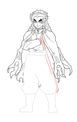How to Draw Rengoku Kyojuro - [Kimetsu no Yaiba] - Step 22