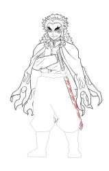 How to Draw Rengoku Kyojuro - [Kimetsu no Yaiba] - Step 23