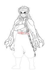 How to Draw Rengoku Kyojuro - [Kimetsu no Yaiba] - Step 25