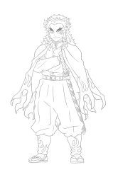 How to Draw Rengoku Kyojuro - [Kimetsu no Yaiba] - Step 33
