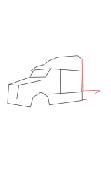 How to draw a semi truck - Step 3