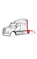 How to draw a semi truck - Step 13