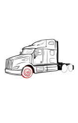 How to draw a semi truck - Step 14