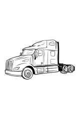 How to draw a semi truck - Step 17