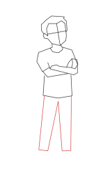 How to draw people easy - Step 6