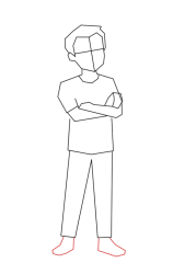 How to draw people easy - Step 7