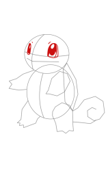 How to draw squirtle pokemon - Step 9