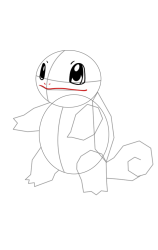 How to draw squirtle pokemon - Step 10
