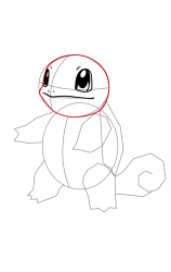 How to draw squirtle pokemon - Step 11