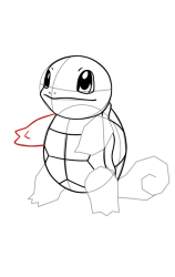 How to draw squirtle pokemon - Step 15