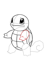 How to draw squirtle pokemon - Step 16