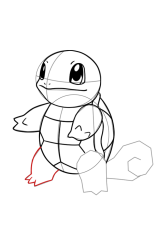 How to draw squirtle pokemon - Step 17
