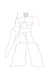 How to draw optimus prime - Step 11