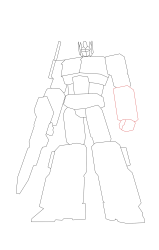 How to draw optimus prime - Step 12