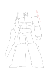 How to draw optimus prime - Step 14