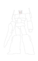 How to draw optimus prime - Step 15