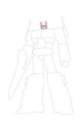 How to draw optimus prime - Step 18