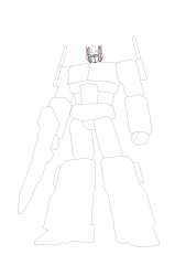 How to draw optimus prime - Step 19