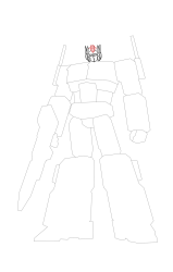 How to draw optimus prime - Step 20