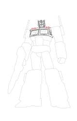How to draw optimus prime - Step 26