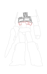 How to draw optimus prime - Step 27