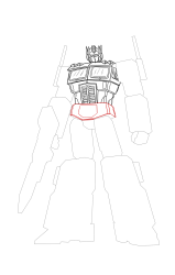 How to draw optimus prime - Step 31