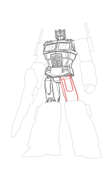 How to draw optimus prime - Step 36