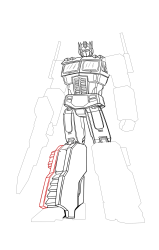 How to draw optimus prime - Step 40