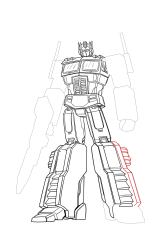 How to draw optimus prime - Step 44