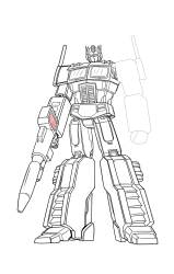 How to draw optimus prime - Step 52