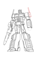 How to draw optimus prime - Step 55