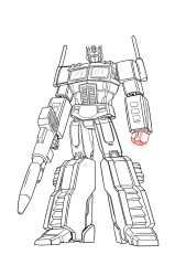 How to draw optimus prime - Step 56