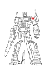 How to draw optimus prime - Step 57