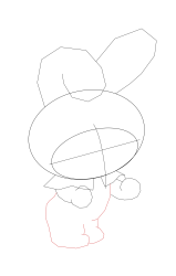 How to draw sanrio characters - Step 7