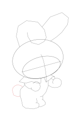 How to draw sanrio characters - Step 8