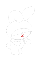 How to draw sanrio characters - Step 9