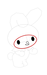 How to draw sanrio characters - Step 11
