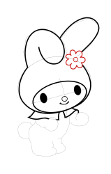 How to draw sanrio characters - Step 14