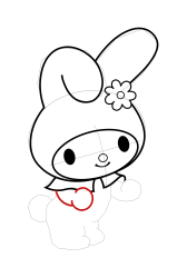 How to draw sanrio characters - Step 15